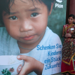 Urmila Chaudhary vor ihrem Vortrag auf der Mainau